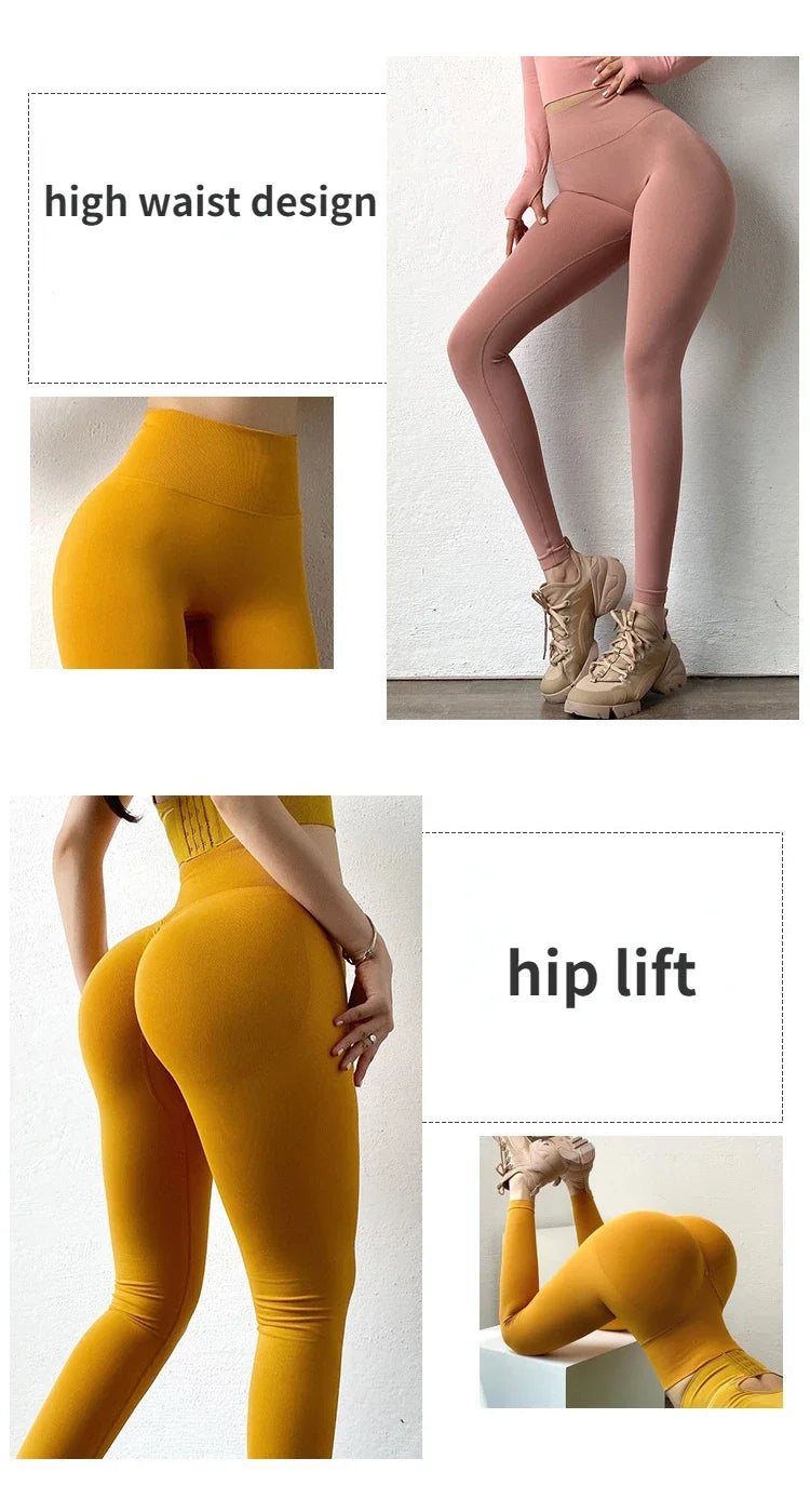 Ultra-Compression High-Waist Seamless Leggings⁠