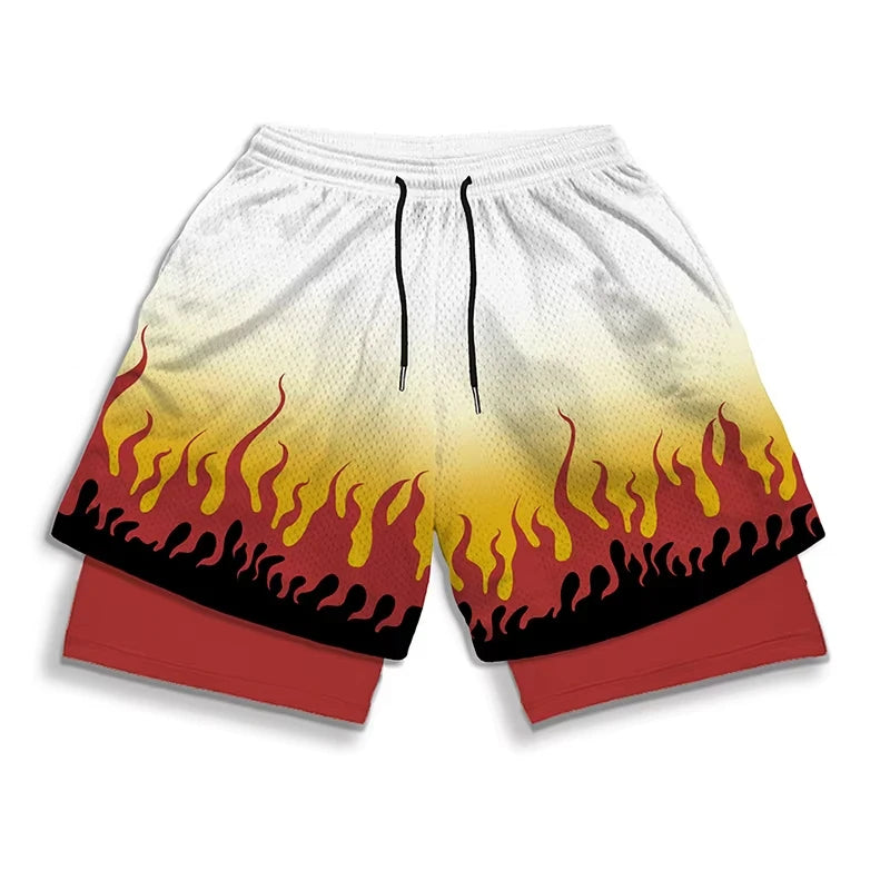 Alpha Performance 2-in-1 Athletic Gym Shorts