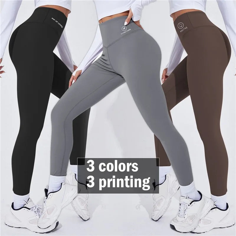 High-Waist Thermal Seamless Push-Up Leggings⁠