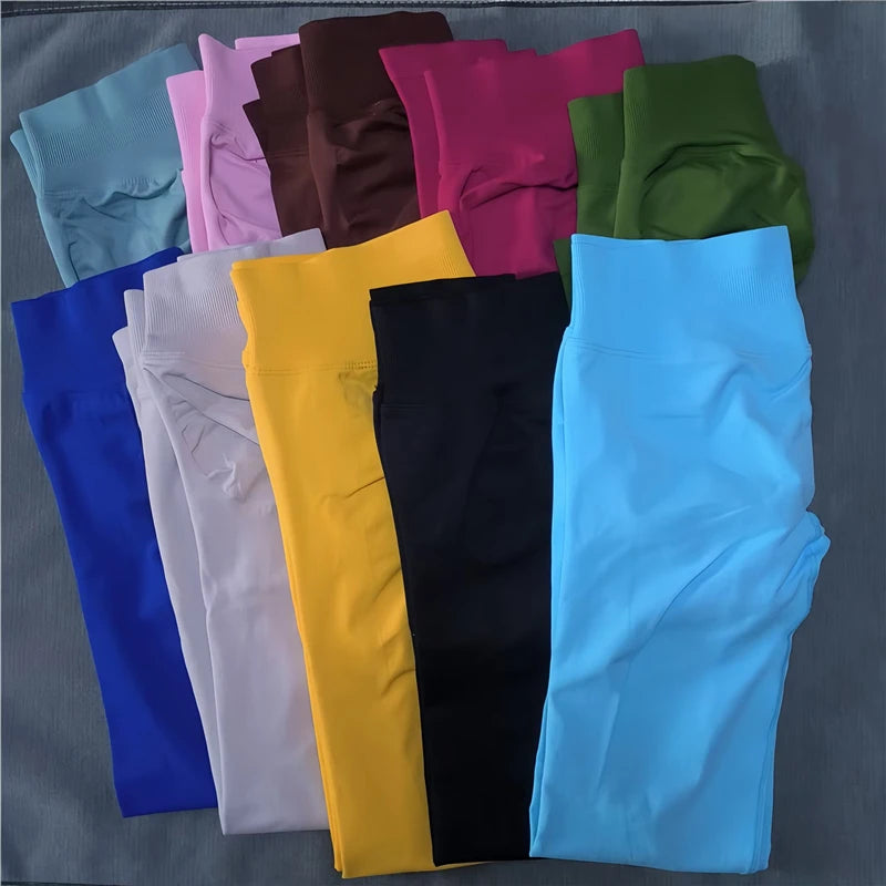 YEAE High-Waist Seamless Gym Leggings – Squat-Proof Scrunch Butt Workout Tights