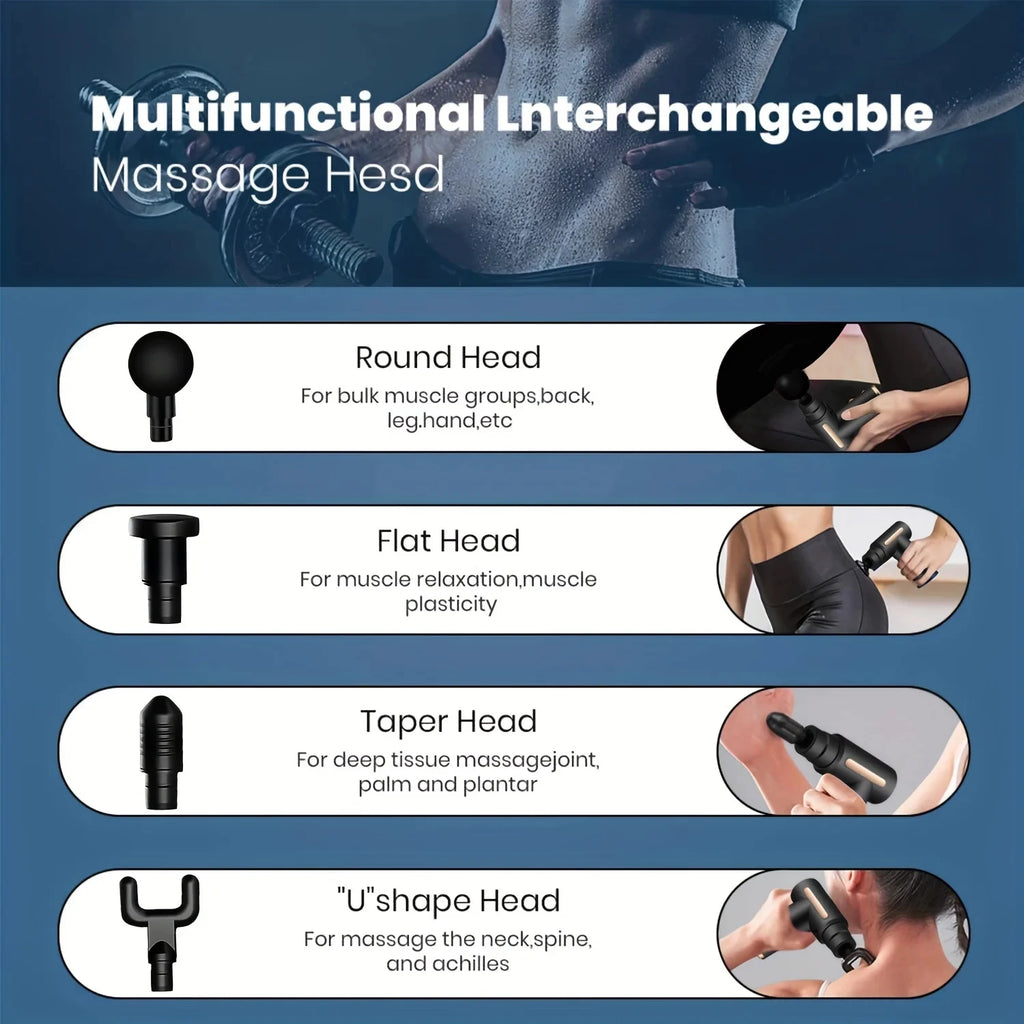 Pro 99-Speed Deep Tissue Massage Gun | Professional Muscle Recovery Massager