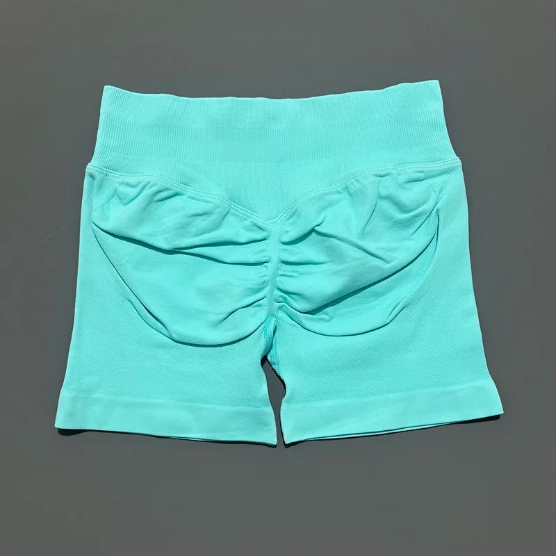 High-Waist Seamless Athletic Shorts⁠