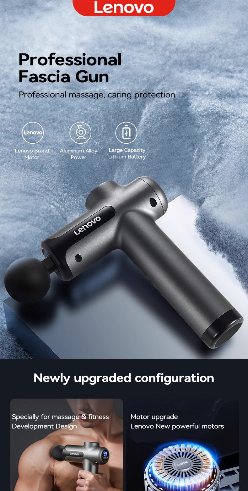Lenovo Pro Power Wireless Massage Gun – Deep Tissue Percussion Massager⁠